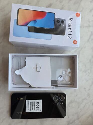 iphone zəng: Redmi 12, 256 GB, rəng - Qara, Sənədlərlə — 3