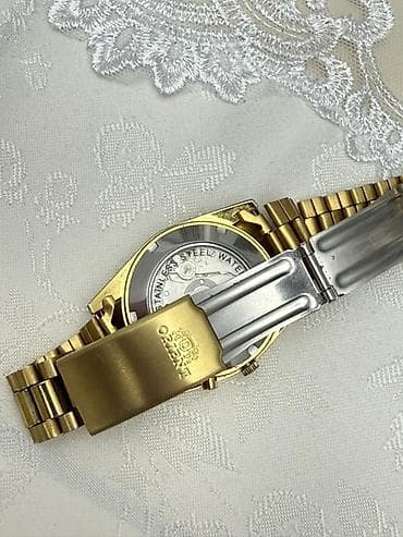 anti pas: İşlənmiş, Qol saatı, Orient, rəng - Qızılı — 4