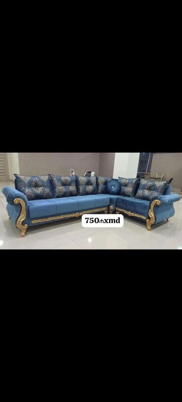 Künc divan, Açılmayan, Bazasız, Vеlur parça