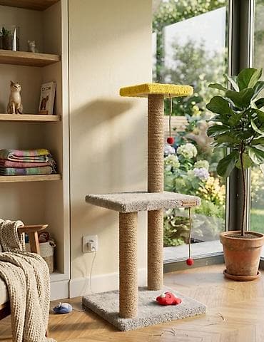 Yuvalar: Pişik dırnaq itiləmə və oyun taxtası pişik az istifade etdiyi üçün çox — 1