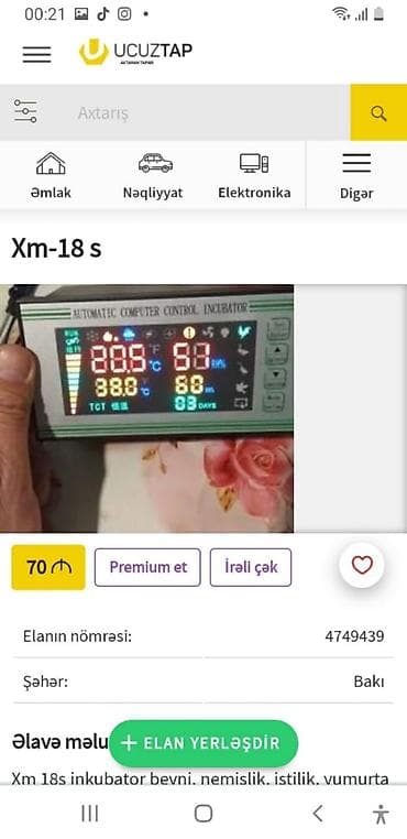 İnkubator üçün beyin 4 avtomat rejim və əl rejimi var inkubasiya in lalafo.az -da İnkubator üçün beyin 4 avtomat rejim və əl rejimi var inkubasiya in
