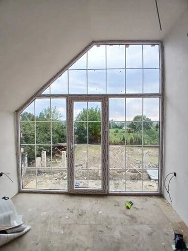 пластиковые окна токмок: Yeni İkiqat şüşə paketi Plastik pəncərə, Еni: 1 sm, Uzunluğu: 1 sm, Ödənişli quraşdırma — 5