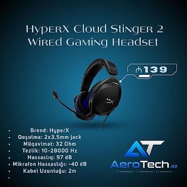 plus gaming: HyperX Cloud Stinger 2 Wired Gaming Headset - Brend: HyperX - — 1