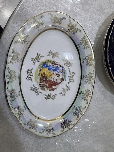 Süfrə qab-qacaqı: Boşqablar, 1 əd, rəng - Ağ, Farfor — 2