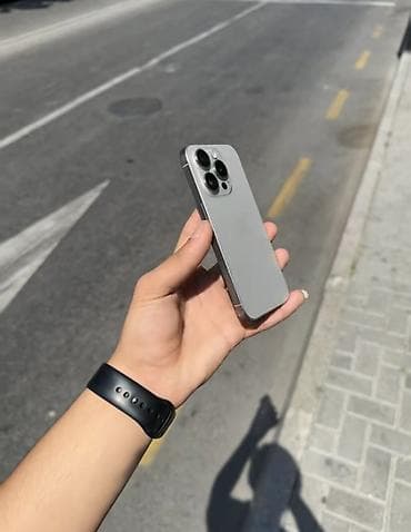 iphone 15 qiymət: IPhone 15 Pro, 256 GB, Natural Titanium, Face ID — 2