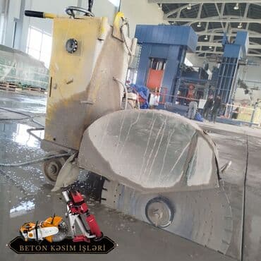 qapi ustu asmalar: #Betonkesme #betondeşmə Beton kubik kərpic - dən kəsim deşim — 7