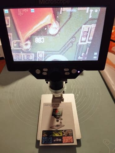 Məhəccərlər: Rəqəmsal LCD mikroskop – portativ model Telefon, planşet və — 2