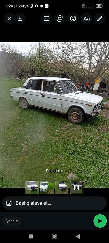 opel astra maşınları: VAZ 2106, ağ rəng, sedan gövdə. - Mühərrik: benzin, karbüratorlu — 4