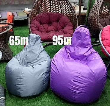 ən ucuz xalcalar: Pufik-kreslo, Parça, rəng - Yaşıl, Kredit yoxdur — 3