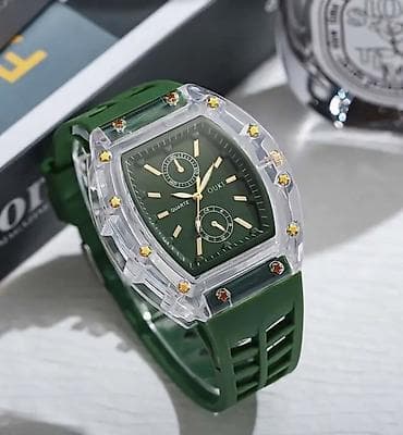 Сумки: Наручные часы, цвет - Зеленый — 1