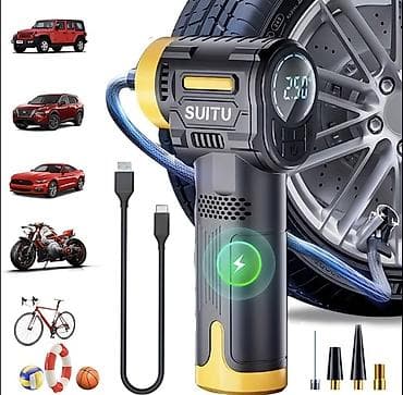 Транспорт: SUITU portativ hava kompressoru – avtomobil, motosiklet, velosiped və — 1