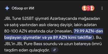 qulaqliqlar: Yeni Simsiz (Bluetooth) Qulaqcıqlar, JBL, rəng - Ağ — 5