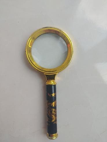 swatch black coat: İşlənmiş qızılı çərçivəli böyüdücü şüşə - Zərif dizayn: Qızılı rəngli — 1