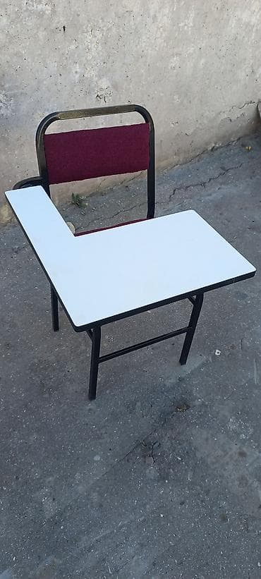 Uşaq masaları: Oğlan və qız üçün, Yeni, Siyirməsiz, Yazı masası, Stullar ilə — 2