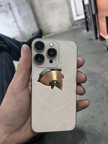 iphone 16: IPhone 15 Pro, 64 GB, Desert Titanium, Qırıq — 6