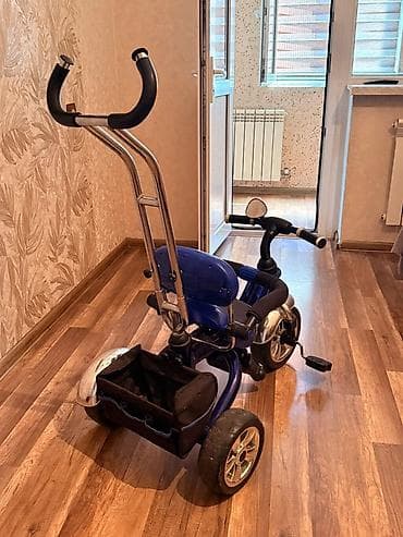 velesiped: Uşaq üçün üçtəkərli velosiped – mavi rəng Xüsusiyyətlər: - Valideyn — 1