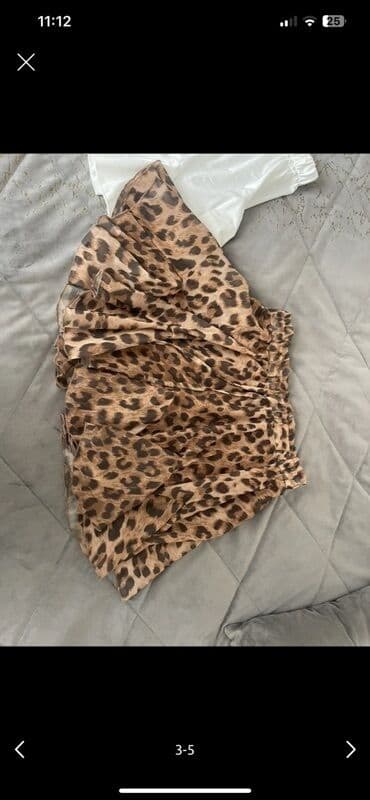 женские леопардовые лосины: Mini Ətək — 2