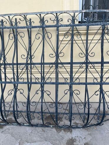 решетки на окна: Dəmir pəncərə barmaqlığı - Material: qalın profilli metal/dəmir - — 4