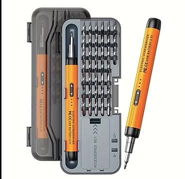 zir paket: Elektrik tornavida dəsti – USB doldurulan, qələm formalı Məhsulun — 1