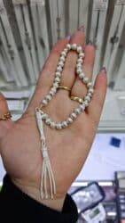 kehraba tesbeh: Gümüş təsbeh kolleksiyası.qiymet 100 m.dan baslayir - Material: gümüş — 23