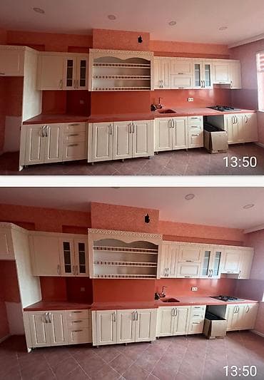 Metbex mebeli satilir. Sokulub hazirdir. Olcu 6.5 metir . Ustu