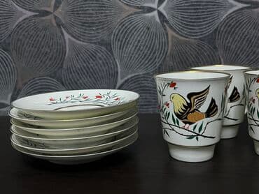 чайный сервиз барановка ссср: Çay dəsti, rəng - Ağ, Farfor, SSRİ — 2