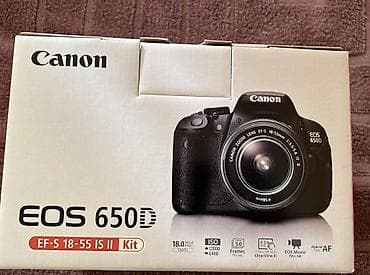 Canon EOS 650D EF-S 18-55 IS II Kit YENİ-sıfır - 18.0 MP APS-C CMOS