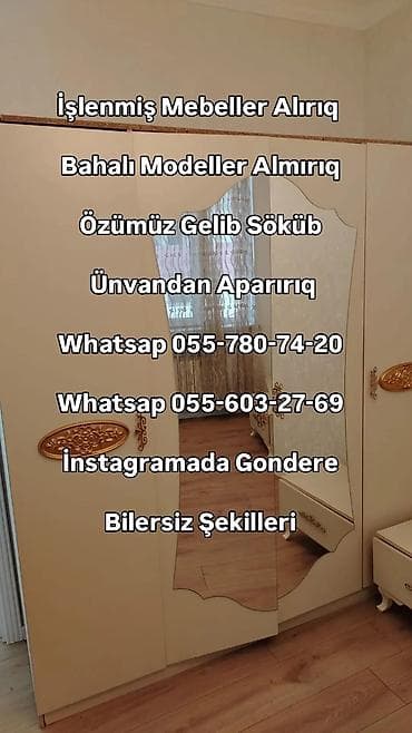 возьму в дар мебель: Ikinci El Mebeller Aliriq bahali mebeller almiriq şfoner taxt krovat — 3