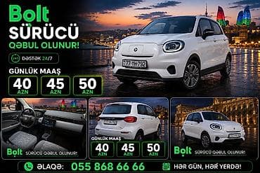 otelde is: Taksi sürücüsü tələb olunur, Avtomobilin icarəsi, Gündəlik ödəniş — 1