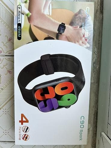CALUS C90 Spark ağıllı saat Xüsusiyyətlər: - Ekran: 2.0 inch, 49 mm