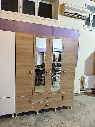 qapi avropa: Yeni, 4 qapılı, Güzgülü, Ağ, Digər material, Açılan, Düz dolab — 7