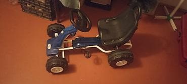 uwag mawini: Uşaq üçün pedallı karting maşını - Rəng: mavi–ağ gövdə, qara oturacaq — 2