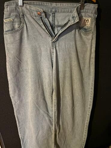 женские джинсы со стразами: Джинсы, M, L, цвет - Голубой — 6