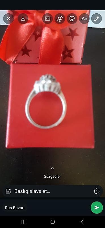 üzük şəkilləri: Üzük, Gümüş — 1