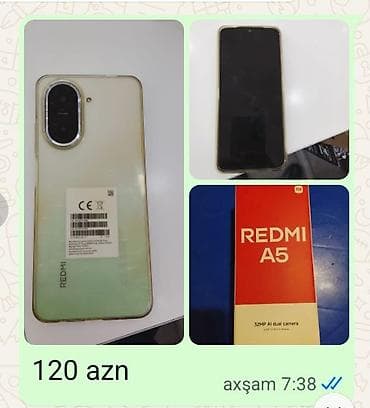 Xiaomi Redmi A5 smartfon - Model: Redmi A5 (qutusu üzərində “32MP AI