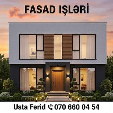 Fasad işləri – müasir və estetik həllər Təklif olunan xidmətlər: - — 2