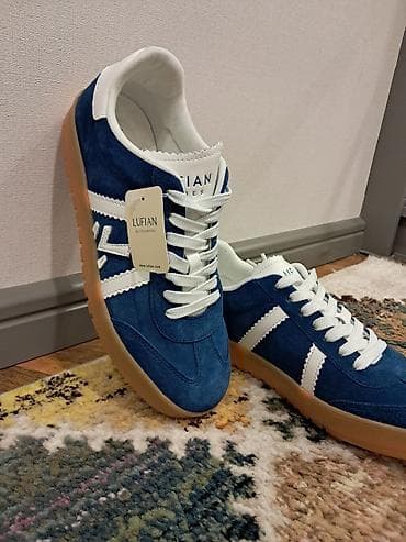 Botinkalar: Lufian Shoes kişi krossovkaları ORIGINAL - Rəng: tünd mavı (suede) — 2