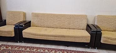 klassik divanlar: İşlənmiş, Di̇van-kravat, 2 kreslo, Bazalı, Açılan — 9