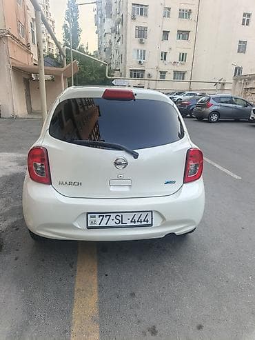 zapi satisi: Nissan Micra – şəhər üçün kompakt və qənaətcil hetçbek. - Kuzov: ağ — 9