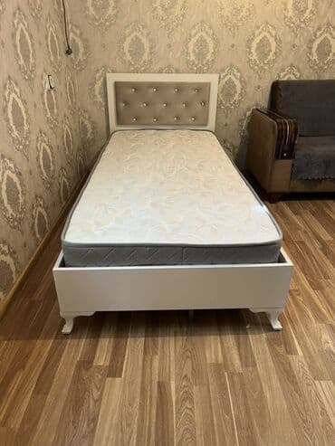 tek carpayı: Təknəfərlik çarpayı, Bazasız, Matras ilə, Siyirməli, Azərbaycan — 8