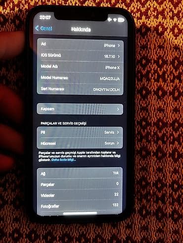 iphone x 2 ci el: IPhone X, 64 GB, Qara, Face ID — 4