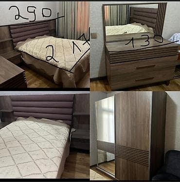 ortopedik doşek: İkinəfərlik çarpayı, Termo, Dolab, 2 tumba, İşlənmiş — 1