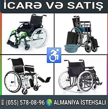 Müxtəlif model əlil arabaları – icarə və satış. Xüsusiyyətlər: -