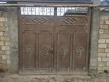 qaymaq ciceyi: Dəmir Həyət darvazası, Mexaniki, Qapı ilə, rəng - Qəhvəyi — 1