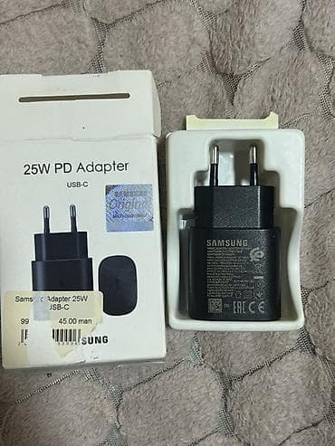 Məhsul: Samsung 25W PD Adapter (USB‑C) – Model: EP‑TA800NBEGRU — 1