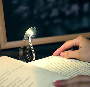 Şəffaf LED 2 Vt gücündə kitab işığı – səhifə işarəsi funksiyalı mini — 2