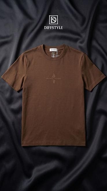 Brunello Cucinelli kişi T‑şörtü - Model: qısaqol, kruqu boyun - — 4