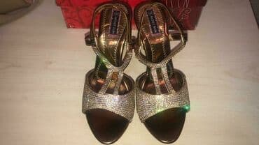 gozel ayaqqabilar: Ölçü: 37, rəng - Qızılı, Yeni — 1