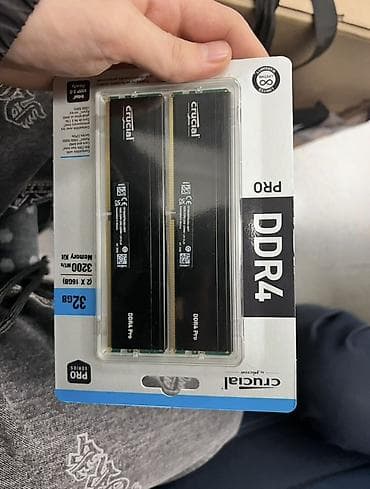 komputer plata: Operativ yaddaş (RAM) Crucial, 32 GB, 3200 Mhz, DDR4, PC üçün, İşlənmiş — 1