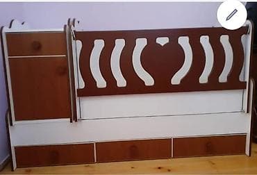 tek neferlik çarpayi: Oğlan və qız üçün, İşlənmiş, Dördbucaq, Beşik, Dəst ilə, Matras ilə, Yellənmə mexanizmsiz — 1